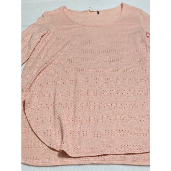 Anthropologie Top Pink Akemi Kin Sm Sylvie Pointelle Spring Easter Lightweight - Picture 3 of 9